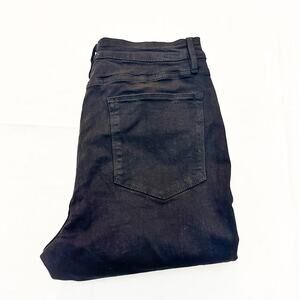 Frame Le High Straight Film Noir Black Seam Denim Jean Pants LHSEZ403 Size 31